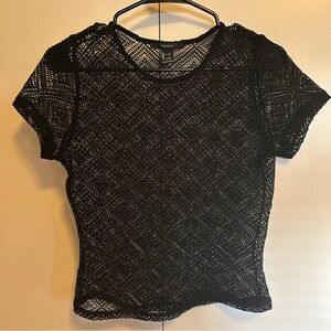 Forever 21 mesh style tee shirt L